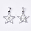 201 Stainless Steel Pendants STAS-N089-96P-1