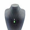 Natural Jade Gourd Pendant Necklaces WJ9079-3-1