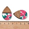 Resin and Walnut Pendants LS-FIND-R051-15D-3