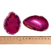 Dyed & Heated Natural Agate Slice Cabochons GG-CBAAF67-01B-3