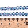 Baking Paint Transparent Glass Beads Strands DGLA-A035-T4mm-A07-5