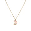 304 Stainless Steel Pendant Necklaces & Stud Earrings Sets for Girl's WG60F59-02-3