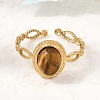 304 Stainless Steel Cuff Open Rings for Women GG-CBA7994-01G-08-1