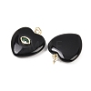 Natural Obsidian Pendants G-Z134-04F-2