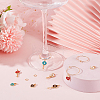 DIY Heart Padlock & Key Wine Glass Charm Making Kit DIY-BBC0001-18-5