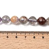 Natural Purple Phantom Quartz Purple Lodolite Quartz Round Beads Strands G-Z127-B01-10mm-5