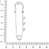 Iron Safety Pins Brooch Findings IFIN-Z005-02P-02-3
