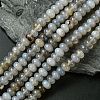 Natural Grey Agate Stone Beads Strands G-S105-8mm-03-1
