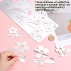 Flower Acrylic Mirror Wall Stickers DIY-WH0449-94-3
