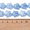 Dyed Natural Aquamarine Beads Strands G-K359-E10-3