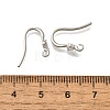 304 Stainless Steel Rhinestone Earring Hooks STAS-D310-01P-03-3