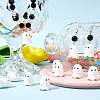 30Pcs Opaque Acrylic Beads MACR-SC0001-60A-4