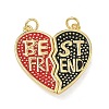 Brass Enamel Pendants KK-A293-02G-02-1