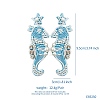 Summer Ocean Vacation Style Handmade Glass Seed Beaded Bohemian Dangle Stud Earrings PW-WGFE95A-04-2