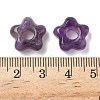 Natural Amethyst European Beads G-C252-02G-3