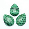 Synthetic Malachite Cabochons G-P393-G14-1