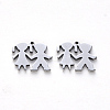 304 Stainless Steel Charms STAS-N092-81-2