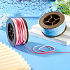 2 Rolls 2 Colors Segment Dyed Round Polyester Twisted Cords OCOR-TA0003-59D-7