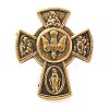 Cross Alloy Black Enamel Pins Brooches JEWB-M049-01AG-01-1