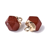 Natural Red Jasper Pendants G-N359-18G-10-2