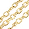 Brass Micro Pave Clear Cubic Zirconia Cable Chains KK-CBACA9B-07G-1