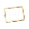 Rhombus Rack Plating Brass Linking Rings KK-G480-02LG-2