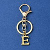 304 Stainless Steel Initial Letter Charm Keychains KEYC-YW00005-05-1