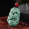 Natural Jadeite Pendant Necklaces G-H306-05-11-1