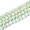 Anti-Tarnish Electroplate Glass Beads Strands GLAA-T025-6mm-14D-1