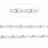 201 Stainless Steel Flat Round & Oval Link Chains STAS-N092-114-4