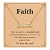 Mountain 201 Stainless Steel Mustard Seed Pendant Necklaces for Women WG511AE-03-1