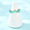 Brass Enamel Cuff Open Rings KK-CBA960E-16G-2
