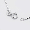 Rhodium Plated 925 Sterling Silver Chain Necklaces STER-F039-45cm-08P-2