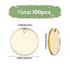100Pcs Transparent Acrylic Pendants OACR-SC0002-99B-2