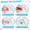 6Pcs Zinc Alloy Cufflinks BUTT-ME0001-50B-01-3