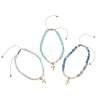 Mixed Stone Braided Bead Bracelets BJEW-JB12958-02-2