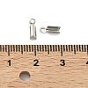 Tarnish Resistant 304 Stainless Steel Folding Crimp Ends STAS-R063-28-4