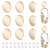 12Pcs Brass Stud Earring Findings KK-BC0010-89-1