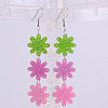 Easter Acrylic Glitter Powder Dangle Earrings FS-WG58748-18-1