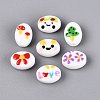 Handmade Porcelain Ceramic Beads PORC-Q005-07-1