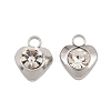 201 Stainless Steel Rhinestone Pendants RB-CBABFDA-15P-01-1