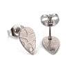 Non-Tarnish 304 Stainless Steel Stud Earring Findings STAS-O119-31P-2