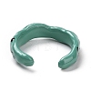 Brass Enamel Open Cuff Ring for Women RJEW-H105-06-3