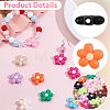 50Pcs Opaque Acrylic Beads MACR-SC0002-67-7