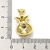 Brass Micro Pave Cubic Zirconia Pendants FIND-Z023-19G-3