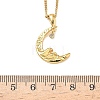 304 Stainless Steel Micro Pave Clear Cubic Zirconia Pendant Necklaces for Women NJEW-Z103-01G-01-5