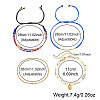 4Pcs 4 Styles Glass Seed Beads Multi-strand Braided Bead Bracelets & Brass Round Beads Stretch Bracelets & Heart 304 Stainless Steel Charm Bracelets & Brass Tube Braided Bracelets Set for Women VV5058-1-4