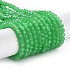 Baking Paint Imitation Jade Glass Bead Strands X-DGLA-A034-J4MM-A10-1