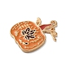Thanksgiving Day Golden Tone Alloy Enamel Pendants ENAM-M002-02I-G-2