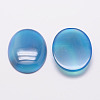 Dyed Oval Natural Blue Agate Cabochons G-K020-18x13mm-08-4